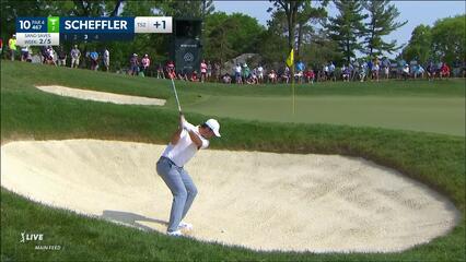 Scottie Scheffler | 2023 the Memorial | Round 3 | 10th hole | Shot 3