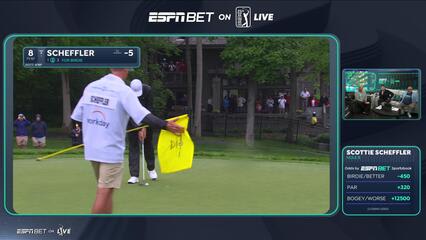 Scottie Scheffler | Round 2 | 8th hole | Shot 3 | 2025 the Memorial