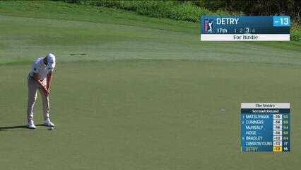 Thomas Detry | Round 2 | 17th hole | Shot 3 | 2025 The Sentry