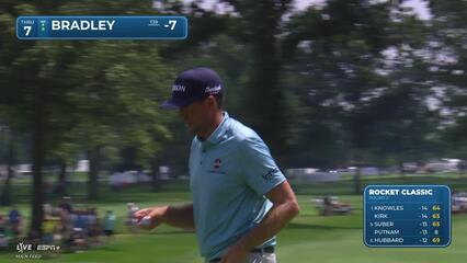 Keegan Bradley | Round 2 | 7th hole | Shot 4 | 2025 Rocket Classic