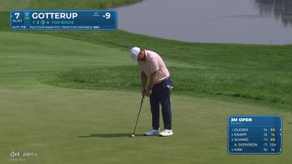 Chris Gotterup | Round 2 | 7th hole | Shot 4 | 2025 3M Open