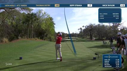 Thomas Detry | Round 2 | 14th hole | Shot 1 | 2025 THE PLAYERS