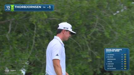 Michael Thorbjornsen | Round 1 | 13th hole | Shot 4 | -1 Houston Open