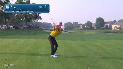 Haotong Li | Round 2 | 10th hole | Shot 2 | 2025 3M Open