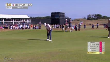 Scottie Scheffler | Round 2 | 14th hole | Shot 4 | 2026 Genesis Scottish Open