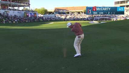 Matt McCarty | Round 1 | 18th hole | Shot 2 | 2025 WM Phoenix Open