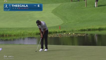 Sahith Theegala | Round 1 | 2nd hole | Shot 5 | 2025 3M Open