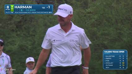 Brian Harman | Round 2 | 8th hole | Shot 4 | 2026 Valero