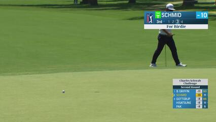Matti Schmid | Round 2 | 3rd hole | Shot 4 | 2025 Charles Schwab
