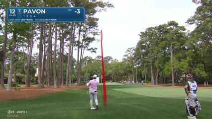 Matthieu Pavon | Round 4 | 12th hole | Shot 2 | 2025 RBC Heritage