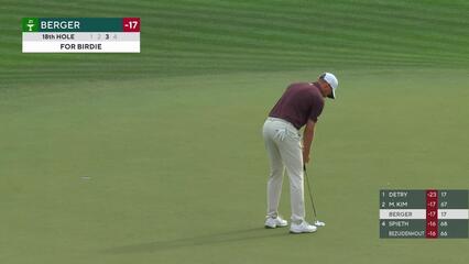 Daniel Berger | Round 4 | 18th hole | Shot 4 | 2025 WM Phoenix Open