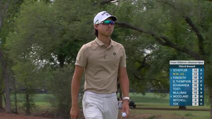 Min Woo Lee | Round 3 | 8th hole | Shot 4 | 2025 Houston Open