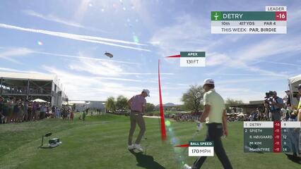 Thomas Detry | Round 3 | 10th hole | Shot 1 | 2025 WM Phoenix Open