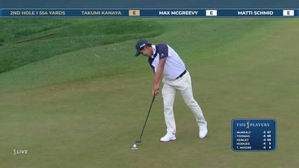 Takumi Kanaya | Round 1 | 2nd hole | Shot 5 | 2026 THE PLAYERS