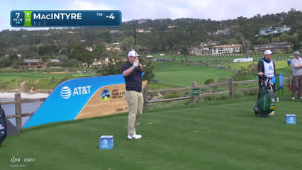 Robert MacIntyre | Round 2 | 7th hole | Shot 1 | 2026 AT&T Pebble Beach