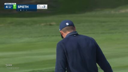 Jordan Spieth | 2022 AT&T Pebble Beach | Round 3 | 4th hole | Shot 2