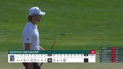 Rasmus Højgaard | Round 3 | 13th hole | Shot 3 | 2025 WM Phoenix Open