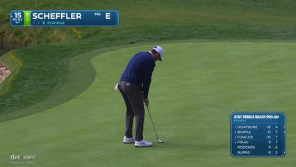 Scottie Scheffler | Round 2 | 15th hole | Shot 3 | 2026 AT&T Pebble Beach