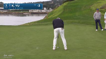 Kevin Yu | Round 1 | 7th hole | Shot NaN | 2025 AT&T Pebble Beach