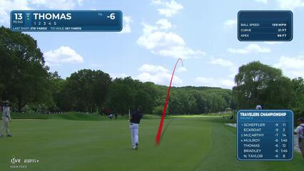 Justin Thomas | Round 2 | 13th hole | Shot 2 | 2025 Travelers