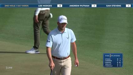 Lee Hodges | Round 2 | 2nd hole | Shot 6 | 2026 THE PLAYERS
