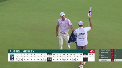Russell Henley | Round 4 | 17th hole | Shot 4 | 2025 Travelers
