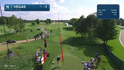 Jhonattan Vegas | Round 1 | 16th hole | Shot 1 | 2025 3M Open