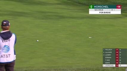 Billy Horschel | Round 4 | 16th hole | Shot 3 | 2025 AT&T Pebble Beach
