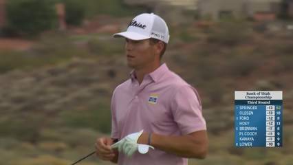 Michael Brennan | Round 3 | 9th hole | Shot 2 | 2025 Bank of Utah