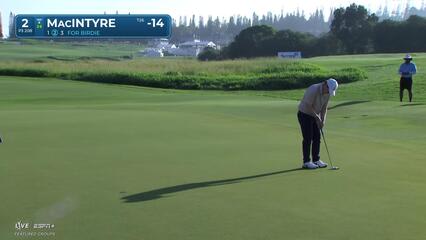 Robert MacIntyre | Round 4 | 2nd hole | Shot 3 | 2025 The Sentry