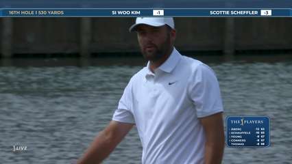 Scottie Scheffler | Round 3 | 16th hole | Shot 5 | 2026 THE PLAYERS
