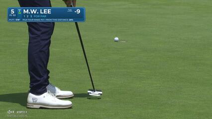 Min Woo Lee | Round 2 | 5th hole | Shot 4 | 2025 Rocket Classic