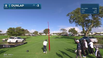 Nick Dunlap | Round 2 | 8th hole | Shot 1 | 2025 Genesis