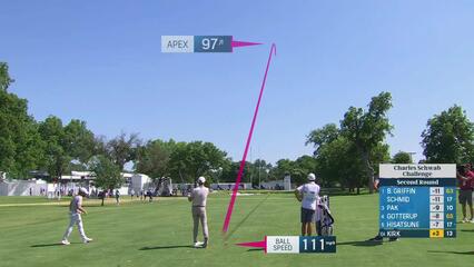 Chris Kirk | Round 2 | 14th hole | Shot 2 | 2025 Charles Schwab