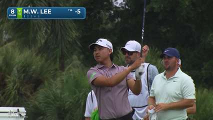 Min Woo Lee | Round 4 | 8th hole | Shot 1 | 2026 Cadillac