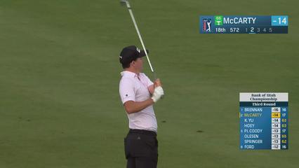 Matt McCarty | Round 3 | 18th hole | Shot 2 | 2025 Bank of Utah