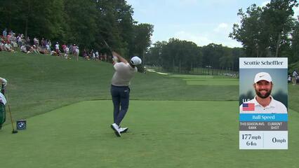 Scottie Scheffler | Round 3 | 4th hole | Shot 1 | 2025 BMW Championship