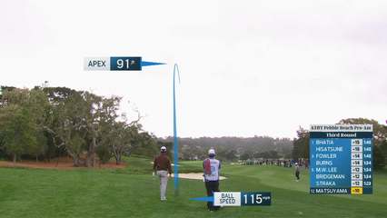 Hideki Matsuyama | Round 3 | 1st hole | Shot 2 | 2026 AT&T Pebble Beach