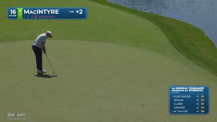 Robert MacIntyre | Round 1 | 16th hole | Shot 5 | 2026 the Memorial