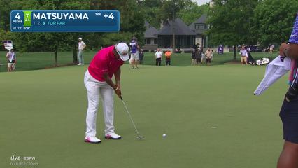 Hideki Matsuyama | Round 3 | 4th hole | Shot 4 | 2026 Truist Championship