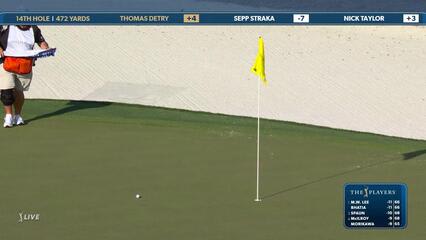 Thomas Detry | Round 2 | 14th hole | Shot 3 | 2025 THE PLAYERS