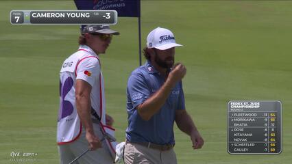 Cameron Young | Round 2 | 7th hole | Shot 4 | 2025 FedEx St. Jude