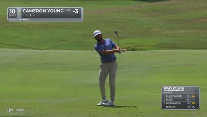Cameron Young | Round 2 | 10th hole | Shot 3 | 2025 FedEx St. Jude