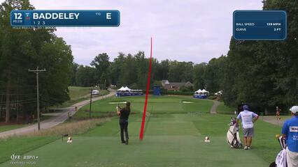 Aaron Baddeley | Round 4 | 12th hole | Shot 1 | 2025 Wyndham