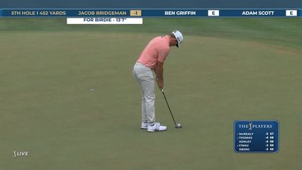 Jacob Bridgeman | Round 1 | 5th hole | Shot 4 | 2026 THE PLAYERS