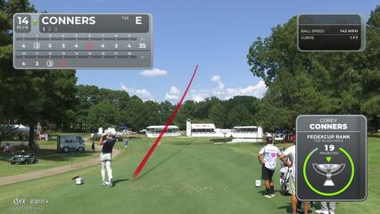 Corey Conners | Round 1 | 14th hole | Shot 1 | 2025 FedEx St. Jude