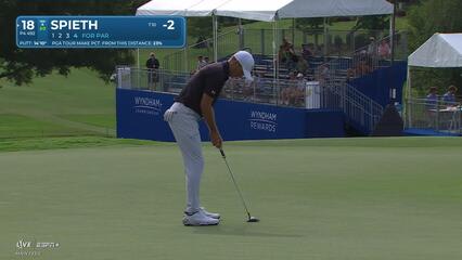 Jordan Spieth | Round 1 | 18th hole | Shot 4 | 2025 Wyndham