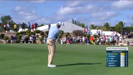 Scottie Scheffler | Round 4 | 3rd hole | Shot 3 | 2024 Hero World Challenge