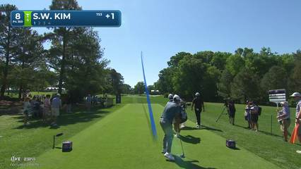 Si Woo Kim | Round 4 | 8th hole | Shot 1 | 2026 Truist Championship