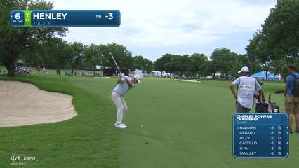 Russell Henley | Round 1 | 6th hole | Shot 2 | 2026 Charles Schwab